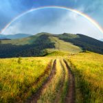 Amazing,Scene,In,Summer,Mountains.,Lush,Green,Grassy,Meadows,In